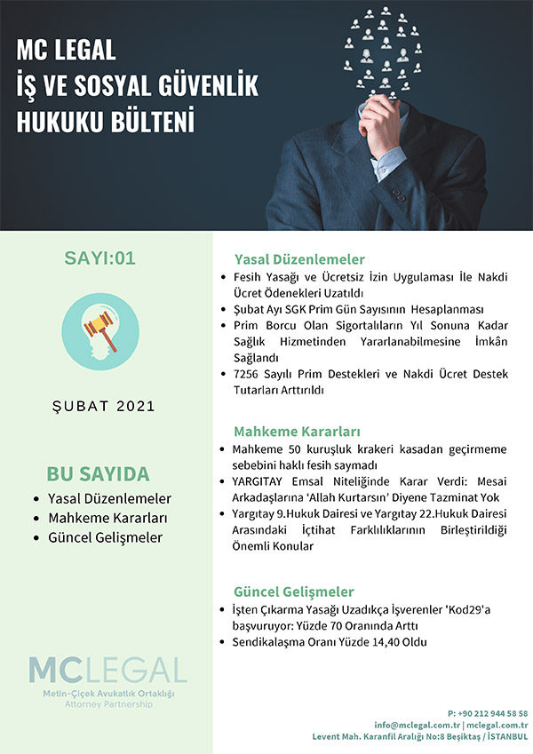 Şubat 2021 / Sayı 1