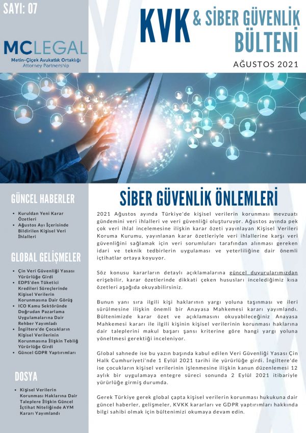 Ağustos 2021 / Sayı 7
