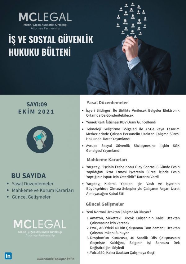 Ekim 2021 / Sayı 9