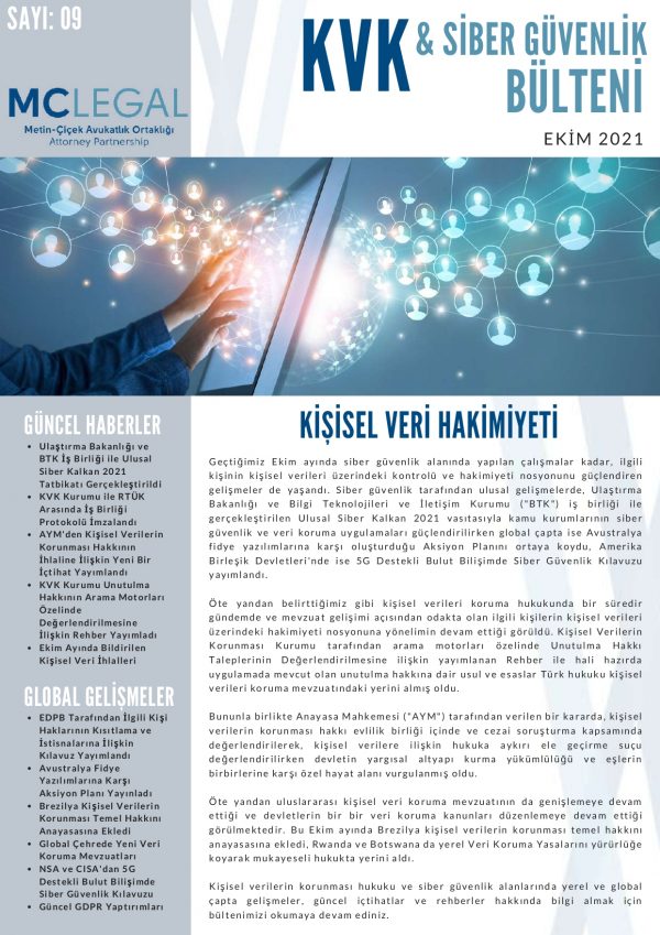 Ekim 2021 / Sayı 9