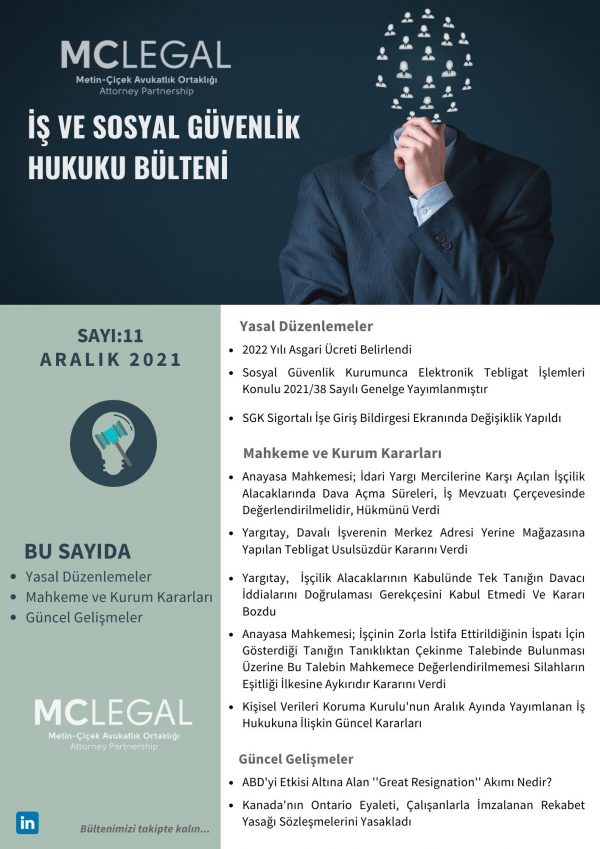 Aralık 2021 / Sayı 11