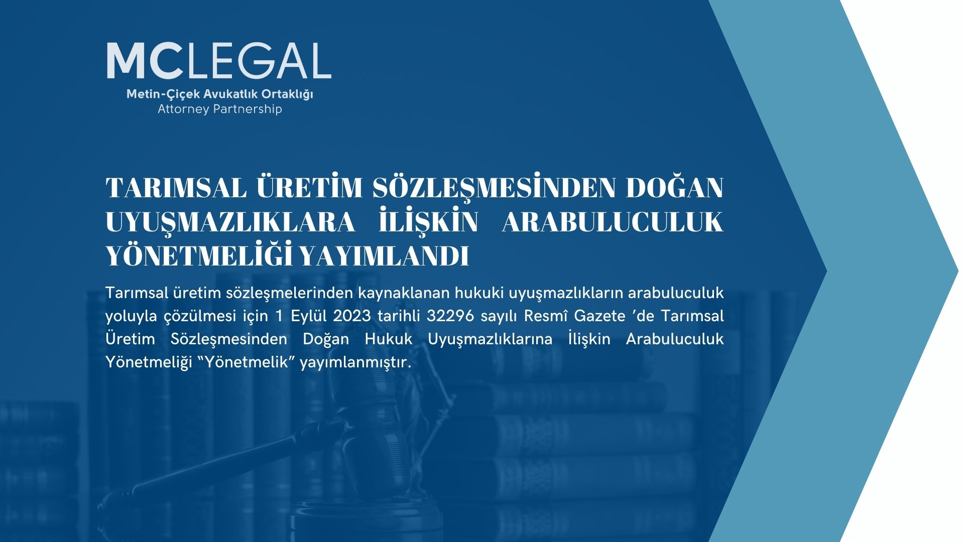 Tarımsal Üretim Sözleşmesinden Doğan Uyuşmazlıklara İlişkin Arabuluculuk Yönetmeliği Yayımlandı