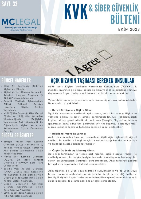 Ekim 2023 / Sayı 33