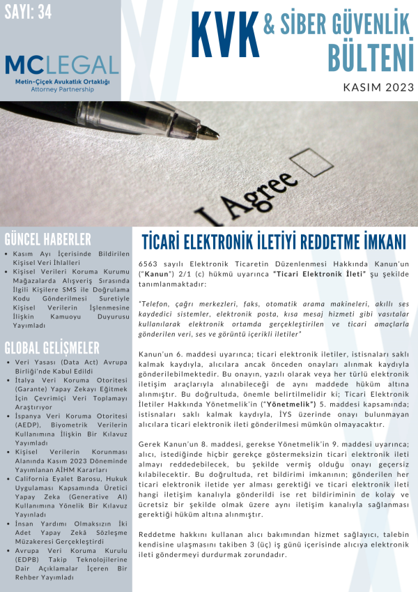 Kasım 2023 / Sayı 34
