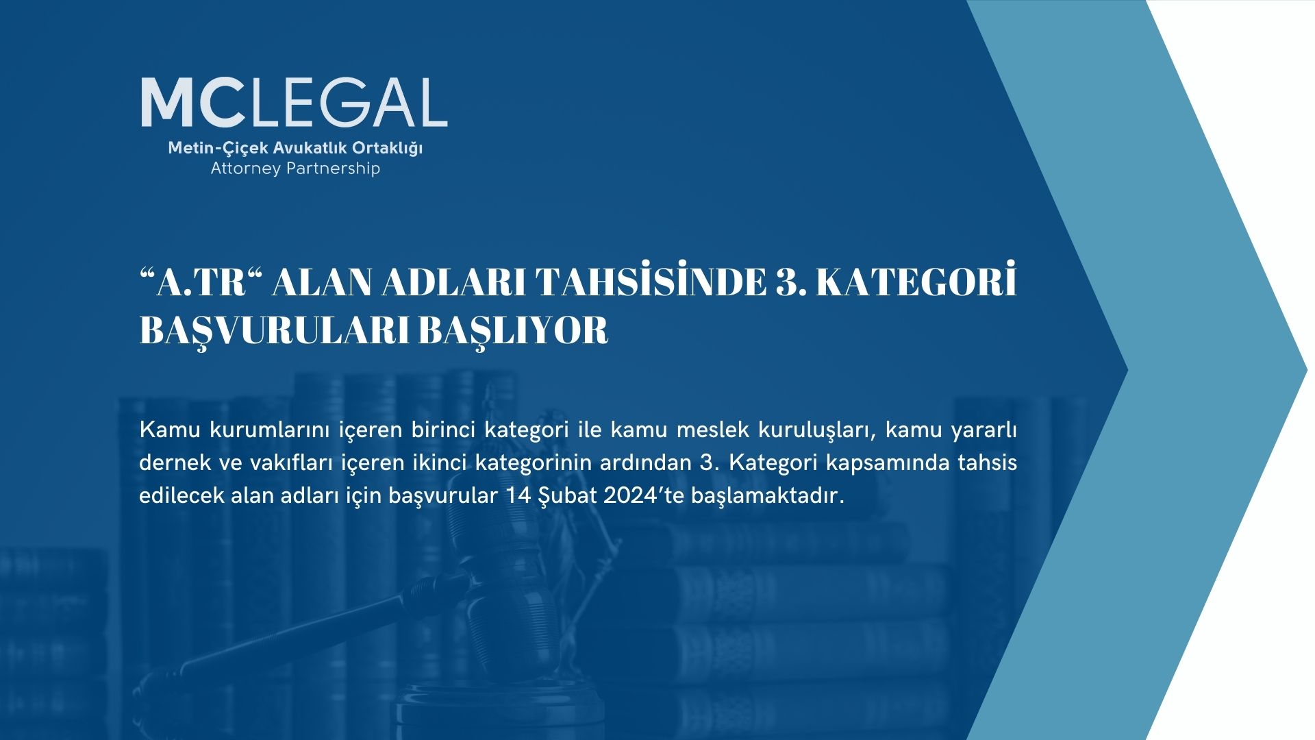 “A.TR “ ALAN ADLARI TAHSİSİNDE 3. KATEGORİ BAŞVURULARI BAŞLIYOR