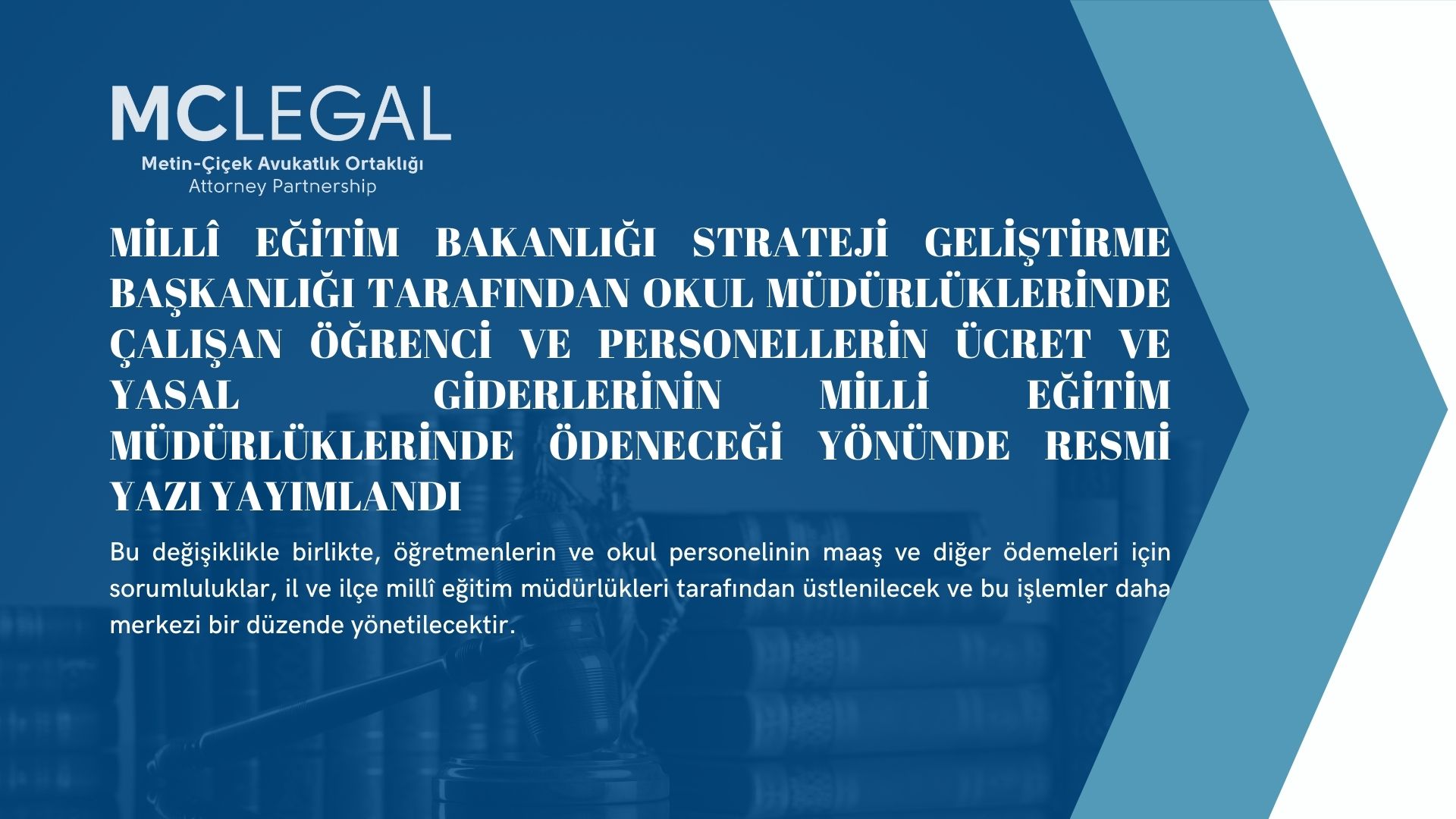 MİLLÎ EĞİTİM BAKANLIĞI STRATEJİ GELİŞTİRME BAŞKANLIĞI TARAFINDAN OKUL MÜDÜRLÜKLERİNDE ÇALIŞAN ÖĞRENCİ VE PERSONELLERİN ÜCRET VE YASAL  GİDERLERİNİN MİLLİ EĞİTİM MÜDÜRLÜKLERİNDE ÖDENECEĞİ YÖNÜNDE RESMİ YAZI YAYIMLANDI