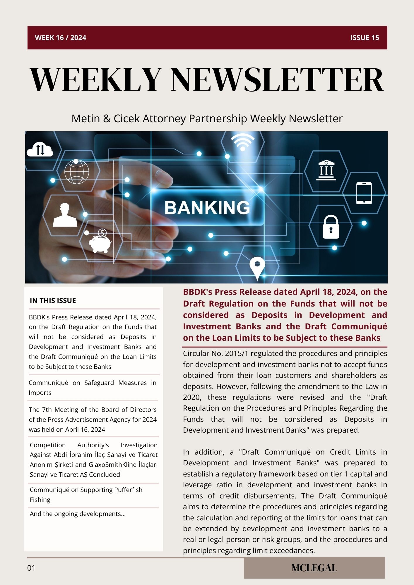 Weekly Legal Newsletter / Issue 15