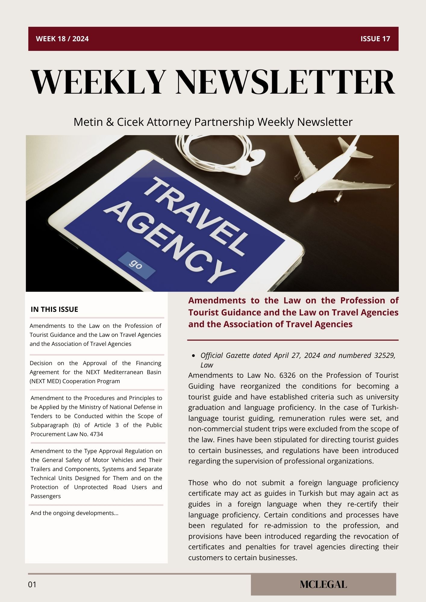 Weekly Legal Newsletter / Issue 17