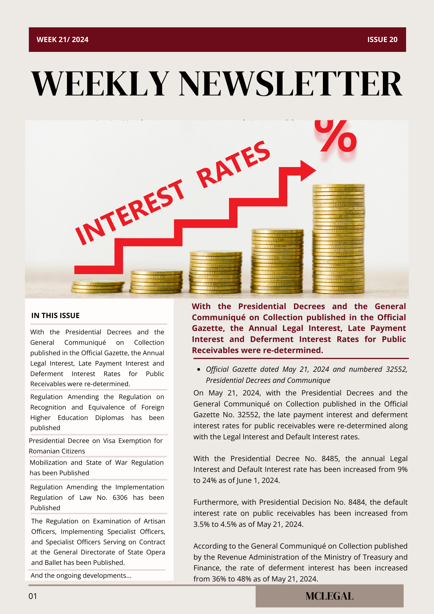 Weekly Legal Newsletter / Issue 20