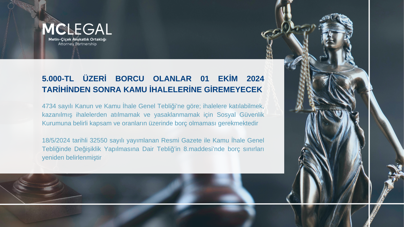 5000-TL ÜZERİ BORCU OLANLAR 01 EKİM 2024 TARİHİNDEN SONRA KAMU İHALELERİNE GİREMEYECEK