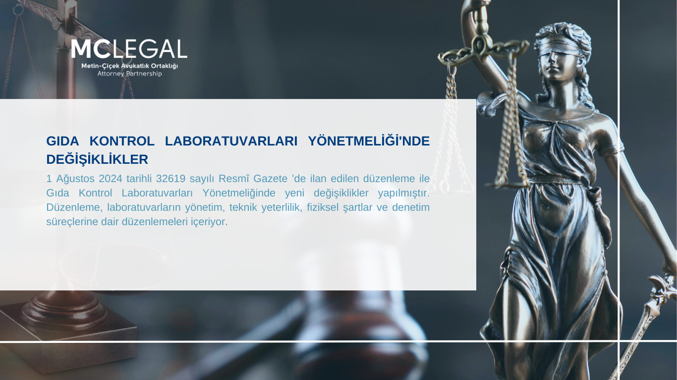 GIDA KONTROL LABORATUVARLARI YÖNETMELİĞİNDE DEĞİŞİKLİKLER