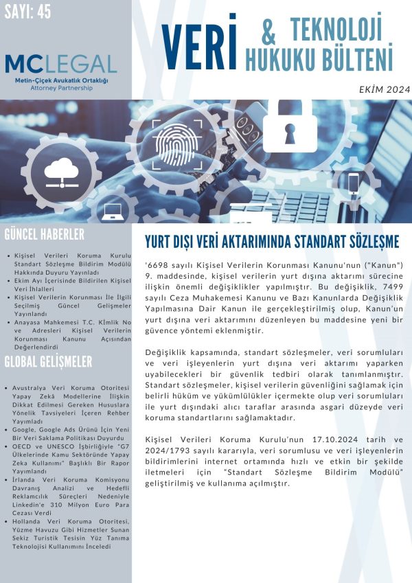 Ekim 2024 / Sayı 45