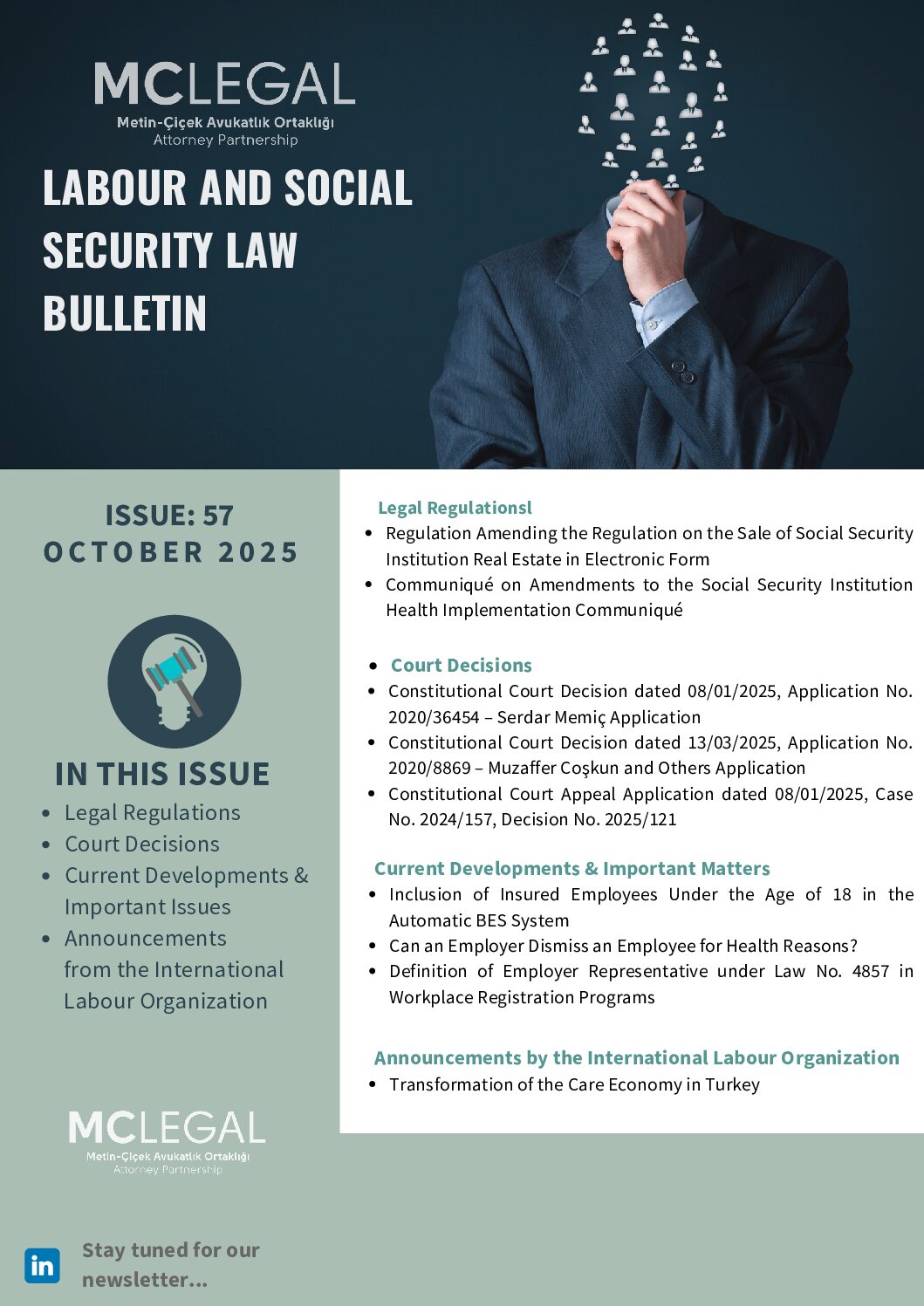 Labour And Social Security Law Bulletin – Issue 57